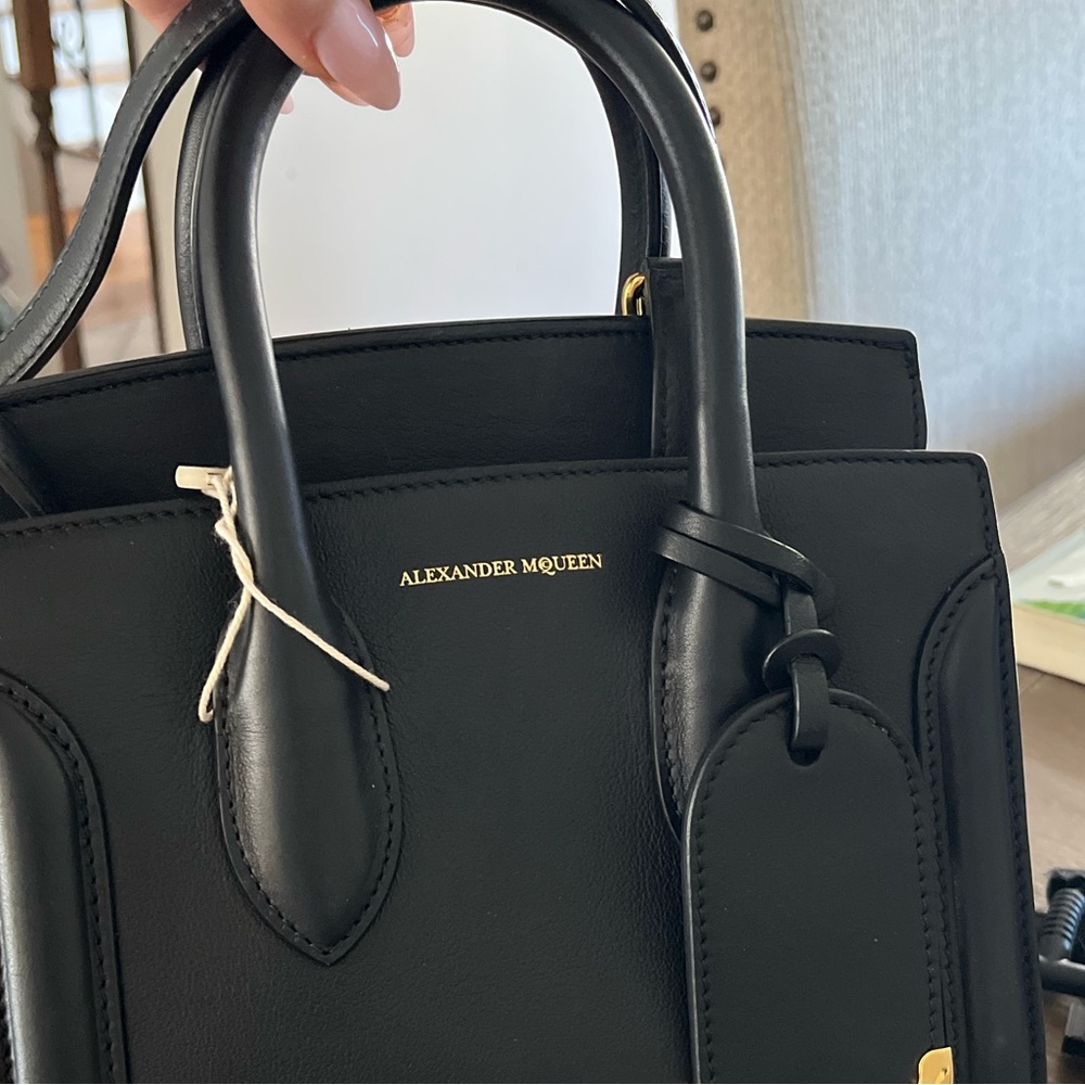 Alexander McQueen Heroine small crossbody tote w removable strap